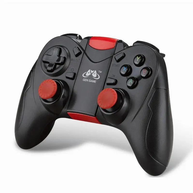 Black S6 Bluetooth беспроводной игровой контроллер геймпад джойстик для IOS Android мобильных телефонов планшет ТВ коробка универсальная игровая ручка - Цвет: Black