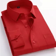 Английские мужские однобортные рубашки с длинными рукавами Camisa, воротник-стойка из чистого хлопка высокого качества, сплошной цвет, большие размеры