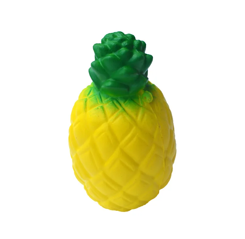 Jumbo постепенно возвращающий форму ароматизированные амулеты Kawaii мягкий при нажатии игрушка арбуз лимонный банановый спич игрушки «ананас» ремешки для телефона - Цвет: Pinapple