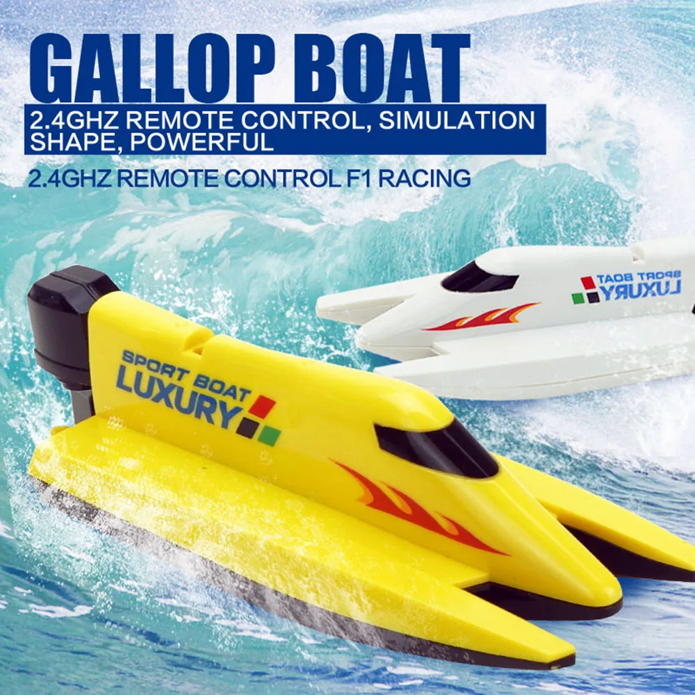 CREATE TOYS 3313 2.4G Radio RC Racing Boat Submarine with Dual Propellers High Speed Electric