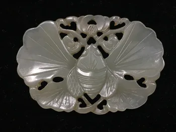 

Qing Dynasty ancient yu collection butterfly pendant old Hetian yu pendant old high ancient yu pieces/