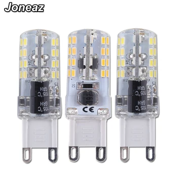 

Joneaz 4x lampadine led bulb light G9 86v to 265v 5W super bright warm white 3000K 6000K SMD 3014 corn bulbs energy saving lamp