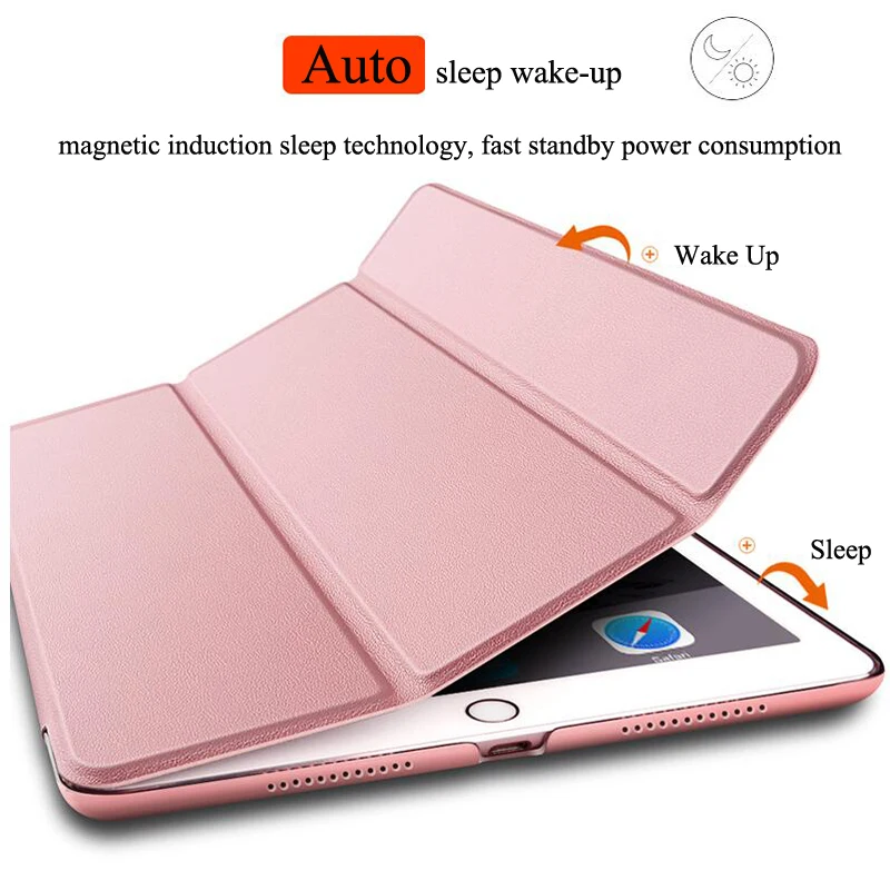 Для iPad Air Чехол A1475 A1476 чехол для 1 Smart Wake Sleep силиконовый Fundas Coque|Чехлы планшетов и