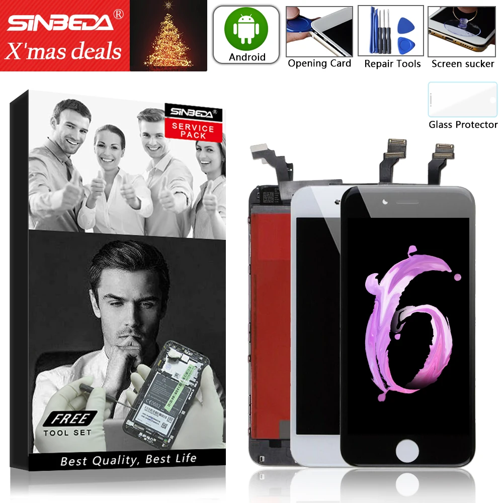 

Sinbeda 5pcs/lot LCD For iPhone 6 6s Plus LCD Display Touch Screen Digitizer Assembly for iPhone 6 6S Plus 6 Plus Display