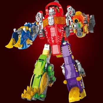 

Dragon Ranger Megazord Action Figure Transformation Robot Alloy Dinosaur Deformation EVA Soft Bullet Gun Children Gifts Boy Toys