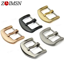 Однотонные Нержавеющая сталь матовый Цвета: черный, золотистый, серебристый цвета розового золота готовой застежка браслета Пряжки ремешки 16/18/20 мм 24 мм 26 мм