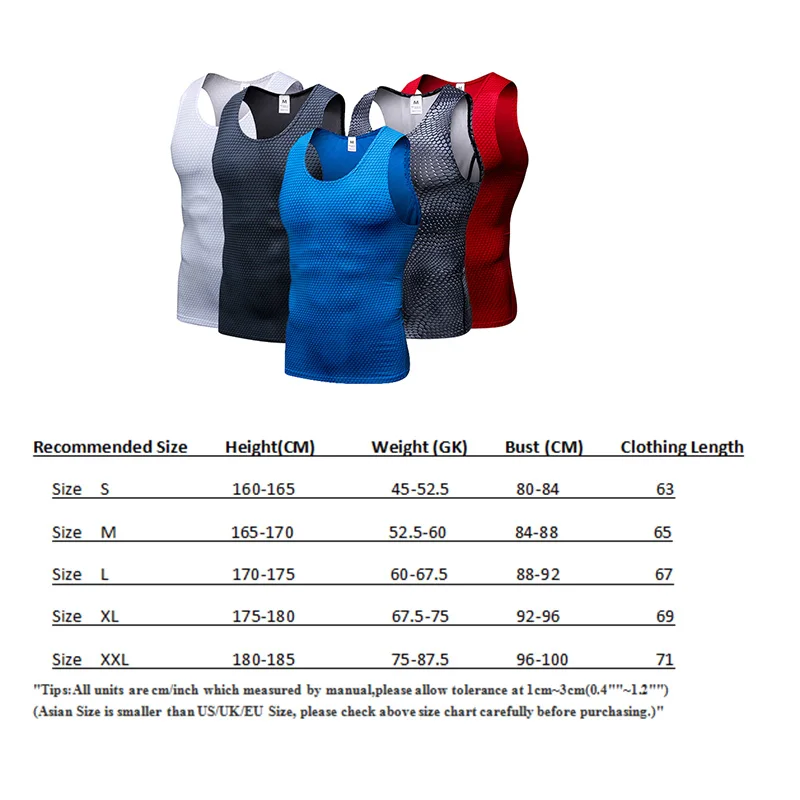 2020 Compression Fitness Tights Tank Top Men Quickly Dry Sleeveless Gym Clothing Workout Running Vest Sports Shirt Men 5