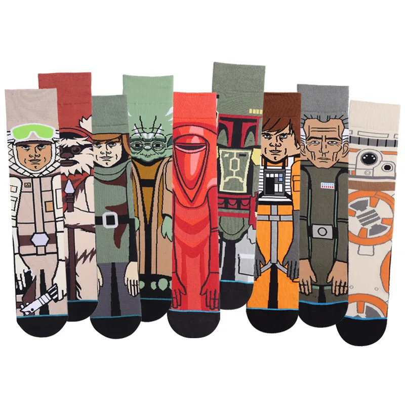 

Hot Movie Star Wars Stockings For Adult Men Women Jedi Order Master Yoda Cosplay Cotton Funny Tide Long Star War Socks 1 Pair