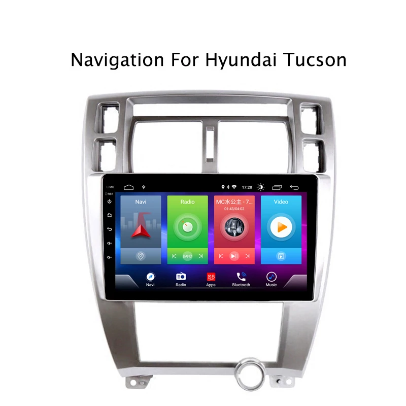 Clearance Full Touch Car Android 8.1 Radio Player For HYUNDAI Tucson IX35 2006 Vehicle GPS Navigation Video Multimedia Built In Bluetooth 1