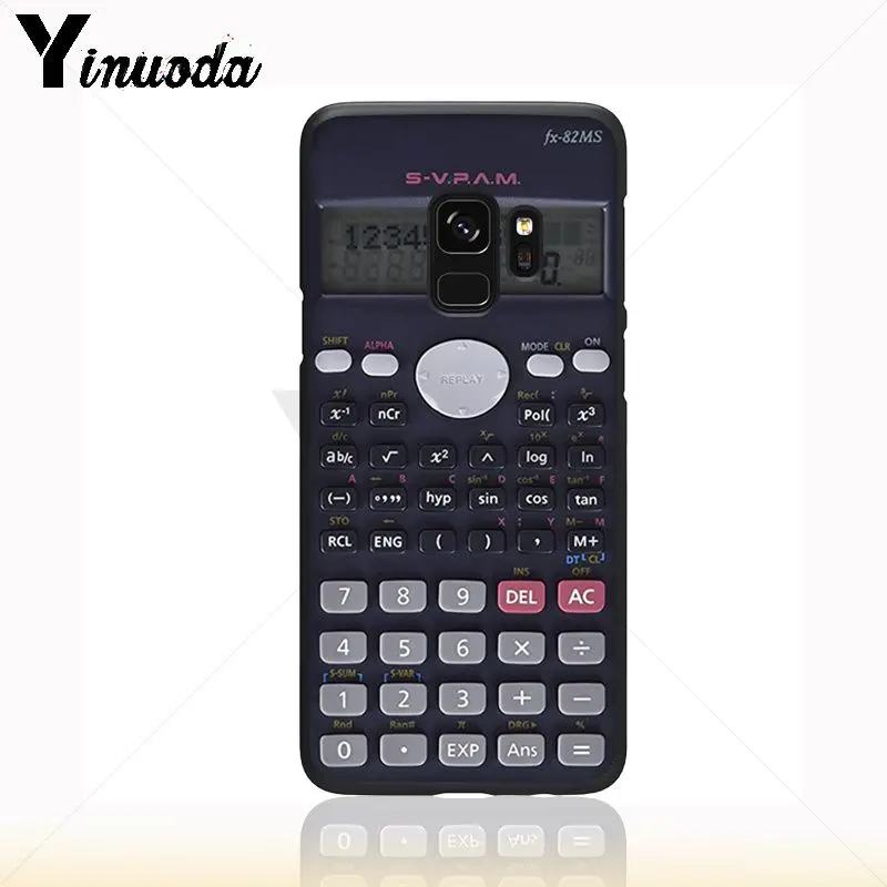 Yinuoda الرجعية غريبة مضحك حاسبة لينة سيليكون أسود الهاتف حقيبة لهاتف سامسونج غالاكسي s9 s8plus note8 note9 s7 s10lite كوكه