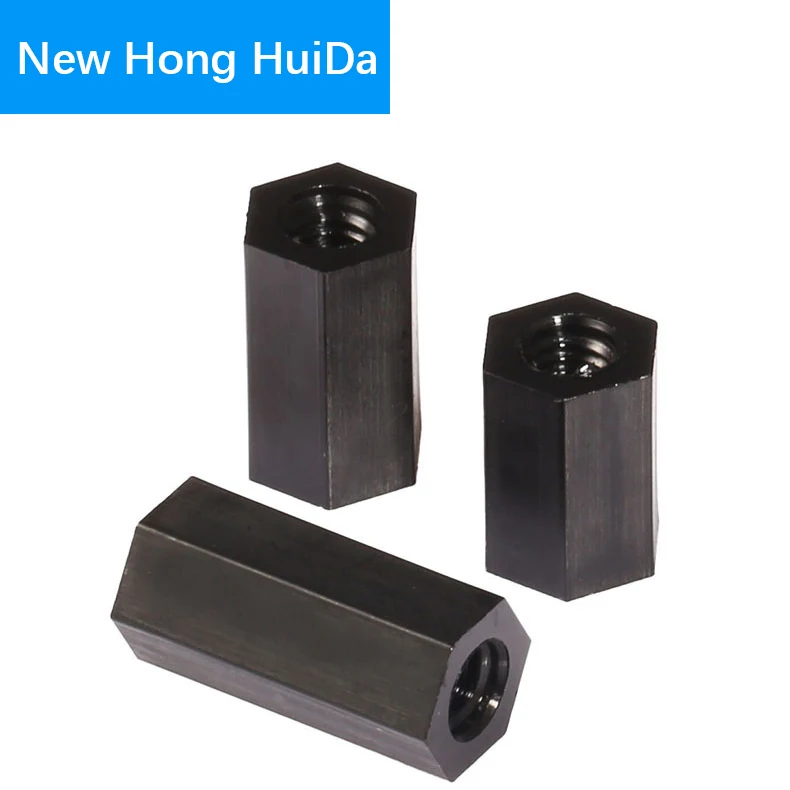 

M4 Black Hex Nylon Standoff Male Female Plastic Mount Hexagon Threaded PCB Motherboard Spacer Pillar Boards Bolt Screw Nut M4*L