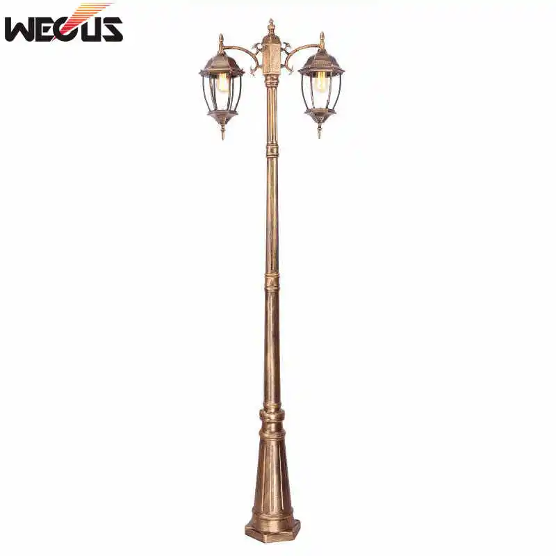 LED Lamp Solar Garden Lights LED Street Lamp European Outdoor Garden Light Waterproof Garden Villa Lawn Lamp Engineering Special Wall Pillar Head Road Lamps