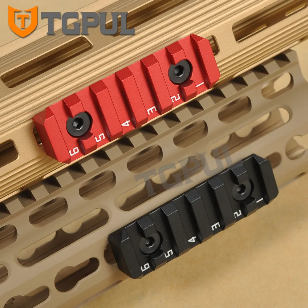 TGPUL 64.8 مللي متر 6 فتحات M لوك M-LOK السكك الحديدية قاعدة جبل الصيد Handguard التبعي ل MLOK