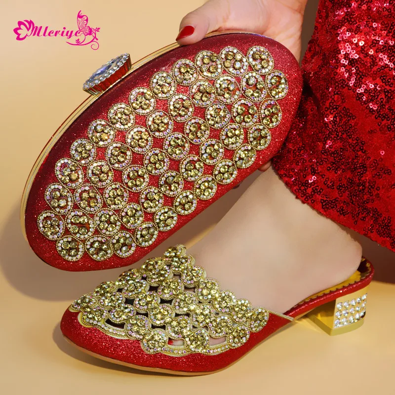 

Shoes And Bag Set African Sets 2018 Red Color Italian Shoes With Matching Bag For Wedding Nigerian Shoe And Bag Set For Women