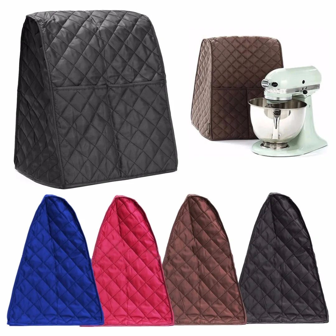 Cloth Quilted Pocket Blender Cover Organizer Bag For Mixer Red Black Blue Coffee 4 Colors