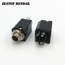 50 шт. 6,35 мм 1/" 3 фута моно гнездо Аудио Микрофон/гитарный разъем Панель Крепление припоя Разъем