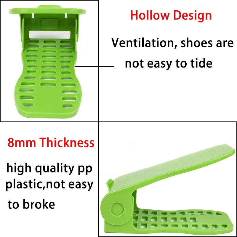 Пластиковый обувной стеллаж хранение обуви Shleves двойная обувь с широкой колодкой держатель Экономия места обувь Органайзер Подставка Полка для гостиной