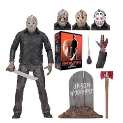 NECA Оригинал пятница 13th Новый начало Джейсон Вурхиз фигурку игрушки куклы 25 см