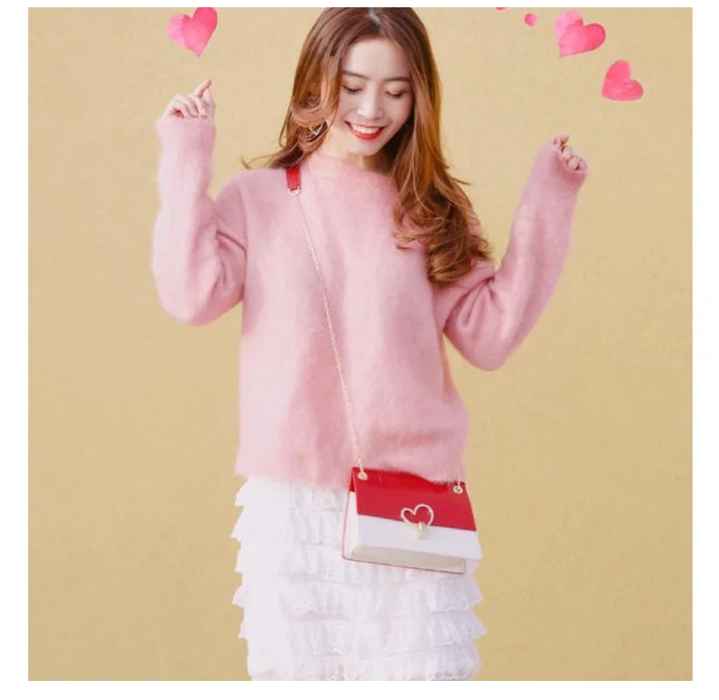 

2019 summer new female bag lock chain stitching female bag Valentine's Day limited edition with gift box