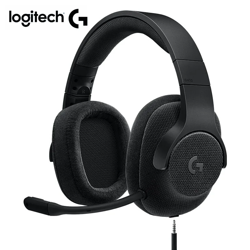 

Logitech G433 Gaming Headphones 7.1 Surround Wired Earphone with MIC for PC PS4 Xbox One Nintendo Switch VR PC for All Gamer