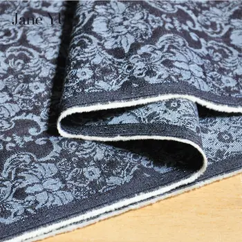 

JaneYU Pure Cotton half a meter denim fabric make for dress skirt coat cotton denim