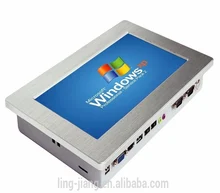 fanless all in one mini computer 10.1 Inch embedded Touchscreen industrial panel pc