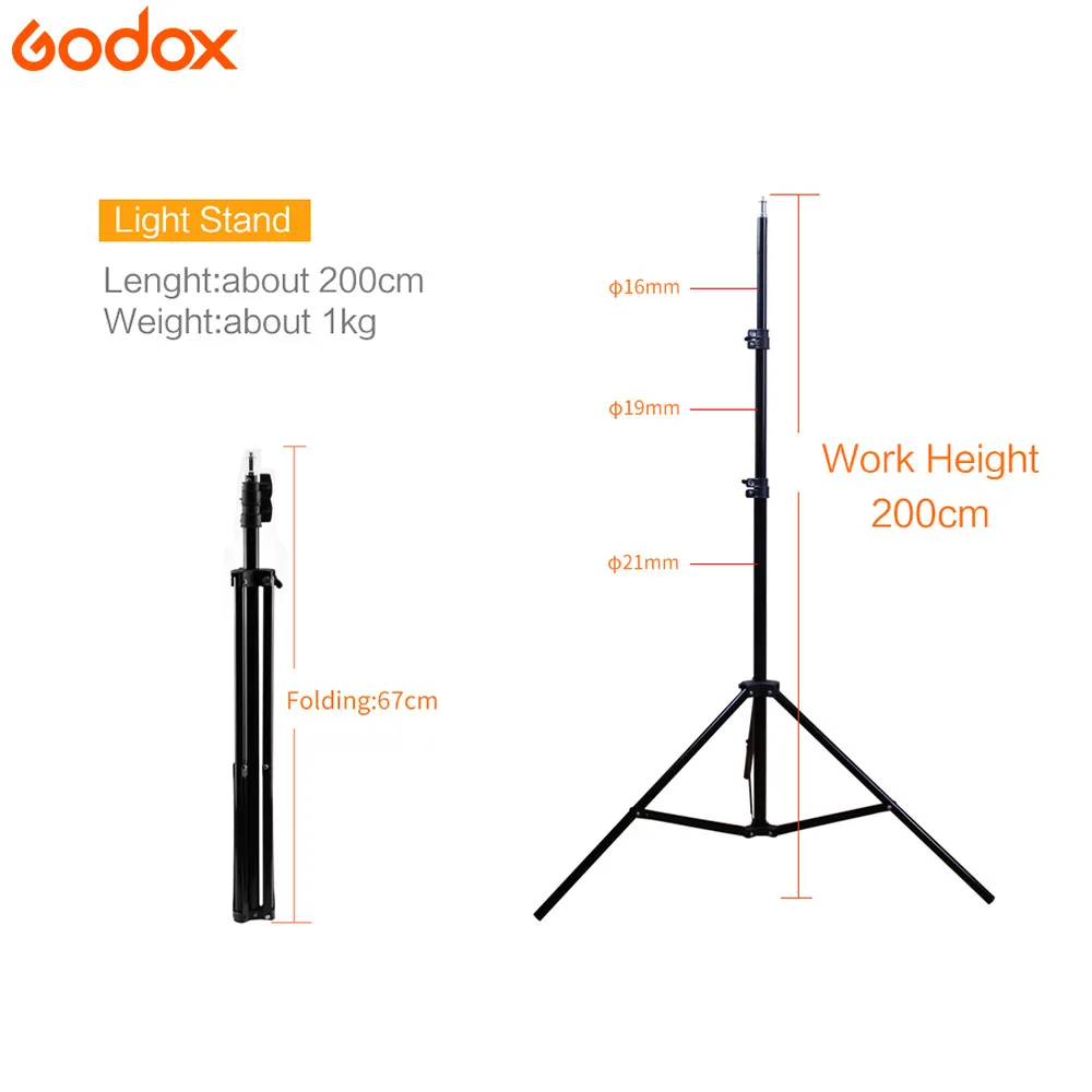 GODOX 240Ws 2*120Ws Pro фотостудия стробоскопическая вспышка с мягким зонтиком световая