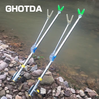 

Stainless Steel Multifunctional Dual Telescoping Fishing Pole Hand Rod Holder Stand Bracket Adjustable Fishing Tool