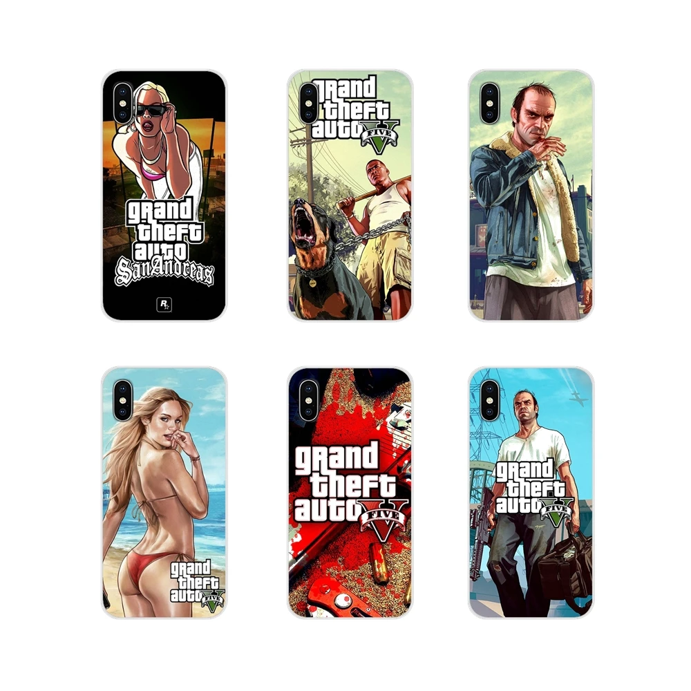 

GTA San Andreas GTA Grand Theft Auto 5 V TPU Cases For Xiaomi Redmi Note 6A MI8 Pro S2 A2 Lite Se MIx 1 Max 2 3 For Oneplus 3 6T