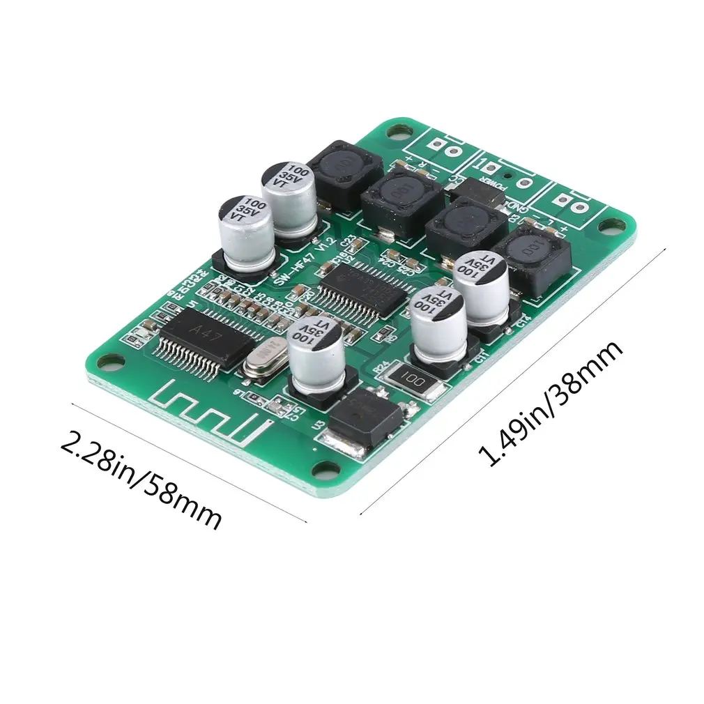 Digital Power Amplifier Board Speaker Background Music Dedicated Power Amplifier Board 2X15W Hf47