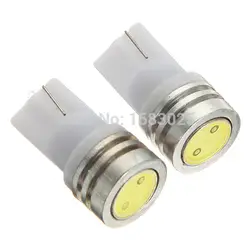 10 шт./лот белый 1 SMD светодиодный авто клина стороны Хвост Свет T10 194 168 W5W лампы сигнала поворота Парковка габаритные лампы DC12V