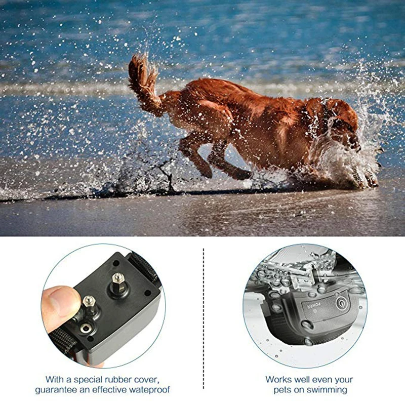 Профессиональный дистанционный электронный ошейник для дрессировки собак перезаряжаемый ошейник для дрессировки собак без лая с ударной вибрацией звуковой способ