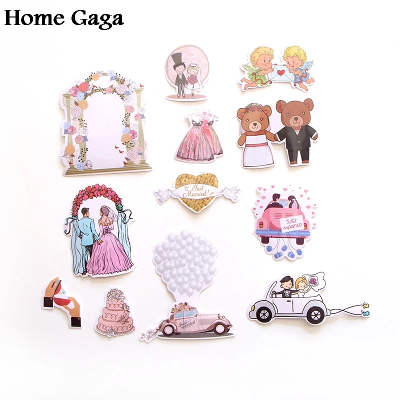 68pcs wedding theme 90s print home decor wall notebook luggage laptop bicycle scrapbooking album decal stickers