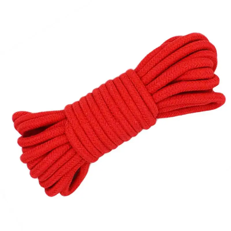 10 м Ультра мягкий и длинный БДСМ веревка ремни ограничения SM шибари Связывание флирт игрушки вечерние принадлежности - Цвет: red