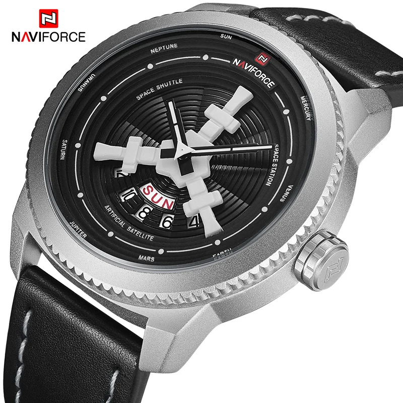 Новинка NAVIFORCE Роскошные модные водонепроницаемые спортивные мужские часы от ведущего бренда, мужские кварцевые часы в стиле милитари