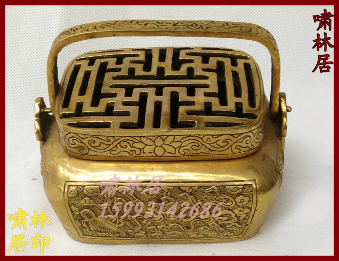 

Antique bronze copper incense burner belt copper incense burner copper incense stove incense burner plate sandalwood furnace