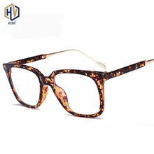 Модные новые мужские квадратные Рецептурные очки оправа Женские Ретро леопардовые большие оправы для очков оптика очки
