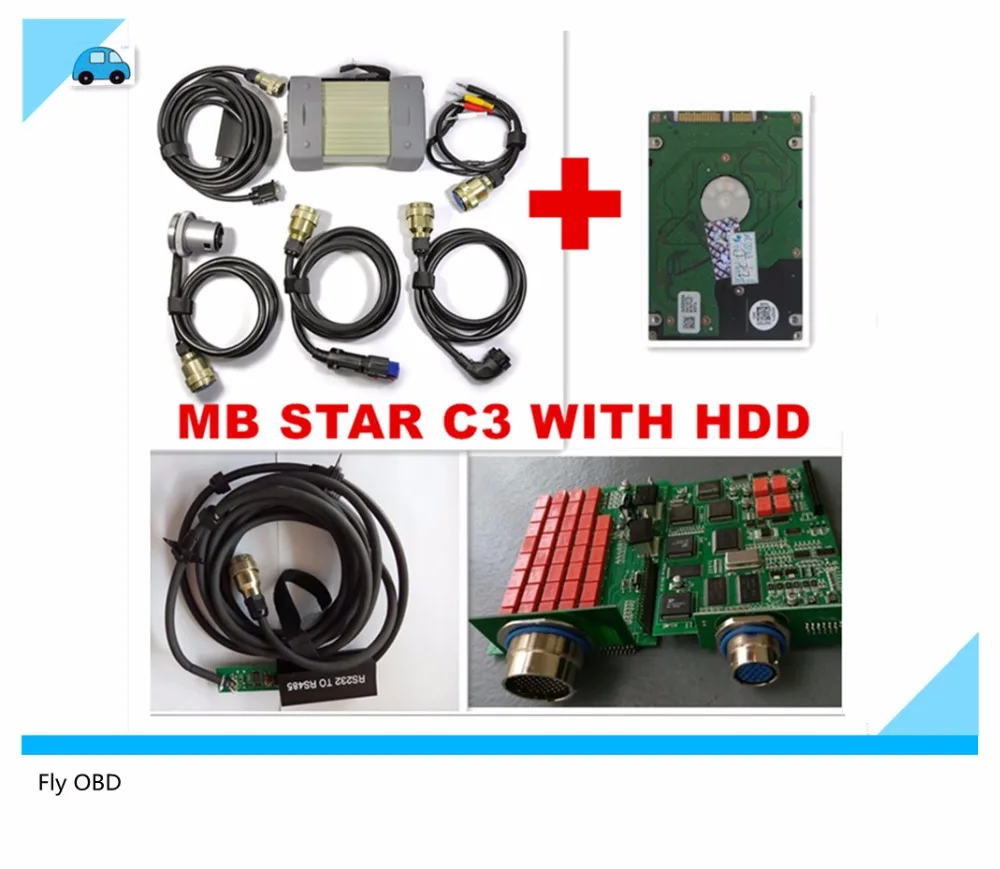 

Latest high Quality for MB Diagnostic Multiplexer Tester for MB Star C3 full set with all cables + Software with internal HDD