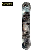 Customized Painting Wooden Outdoor Sports Snowboards For Male And Female Flexiable & Stable Adults Skiing Board Freeride