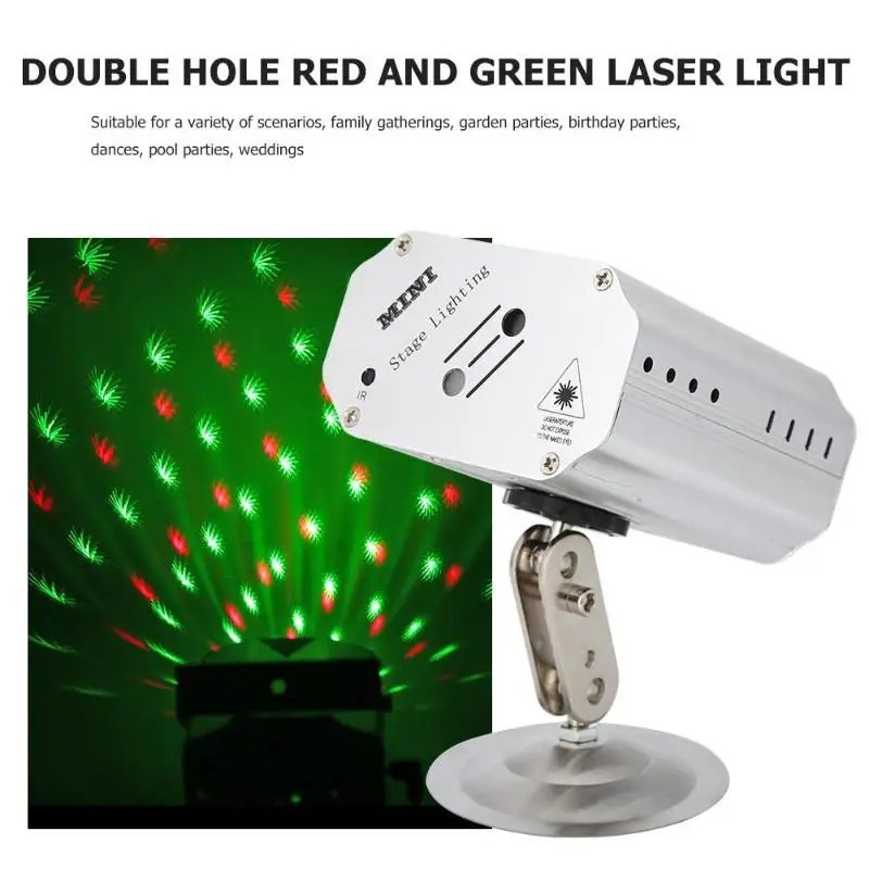 

24 Patterns LED Laser Projector Starry Sky Stage Light KTV DJ Disco Lamp Flash lamp for dance floor Christmas Party indoor light