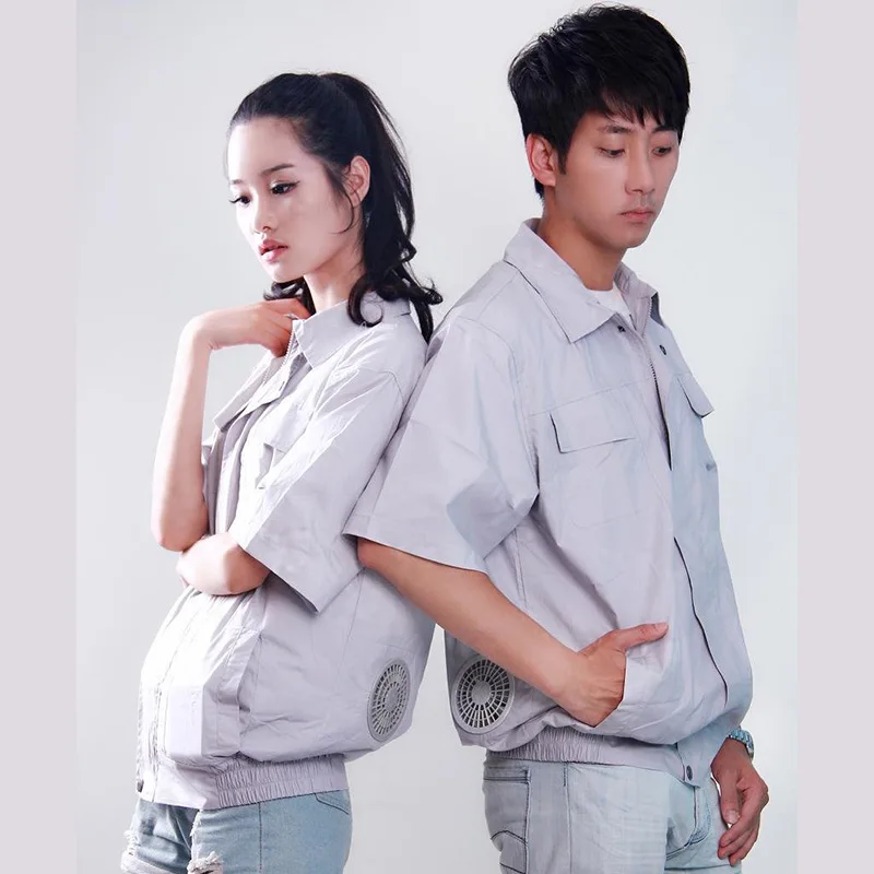 

Outdoor cooling fan coat Portable Cooling Uniform vest Summer hot weather Air condition Clothing fishing high temperature cloth