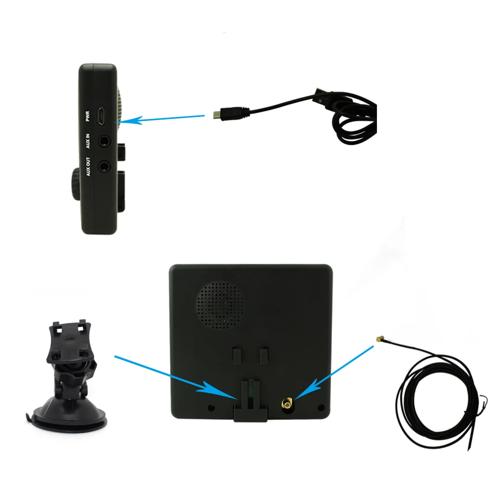 Автомобильный приемник dab адаптер с Bluetooth универсальный авто DVB радио fm-передатчик громкой связи 3 TFT дисплей Aux антенна