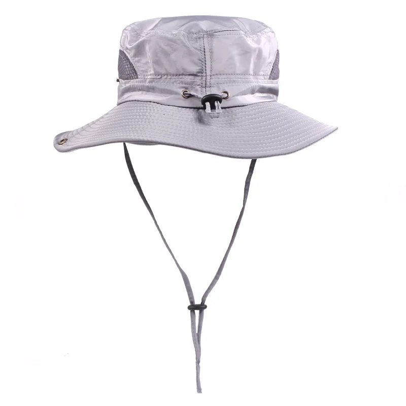 Mens hat Summer Outdoor Leisure Cap Along The Sun-Visor UV Sun Hats Hiking Hats Fishing Hat