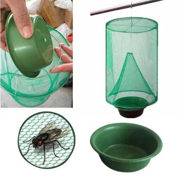 

1set Pest Control Reusable Hanging Fly Catcher Killer Flies Fly Trap Zapper Cage Net Trap Garden Home Yard Supplies dropshipping