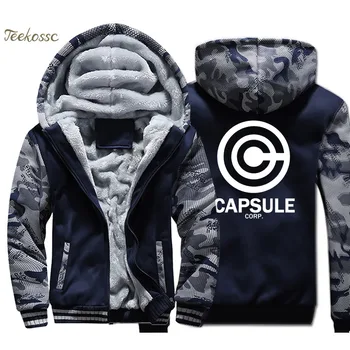 

Dragon Ball Hoodie Men Japan Anime Hooded Sweatshirt Super Coat 2020 Winter Thick Fleece Warm Zipper Harajuku Jacket Mens