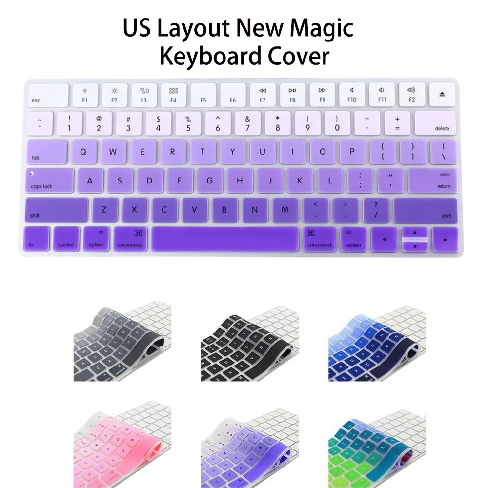 Раскладка «американский английский» Силиконовая беспроводная клавиатура крышка для Apple новая волшебная клавиатура релиз в году MLA22LL/клавиатура наклейки кожи