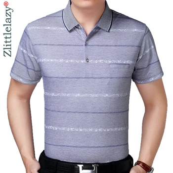 

2019 brand casual summer striped short sleeve polo shirt men poloshirt jersey pocket mens polos tee shirts dress fashions 41613