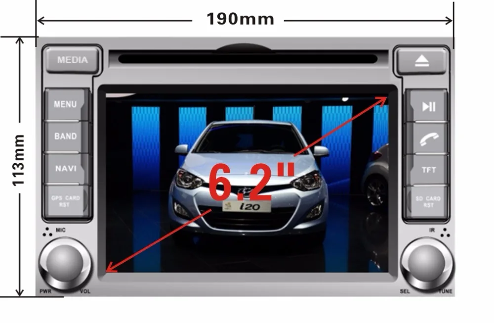 Best 2018 6.2 " 4G LTE new octa core Android 8.0! car multimedia DVD player Radio GPS FOR Hyundai I20 2008 2009 2010 20112 OBD DVR 4G 1