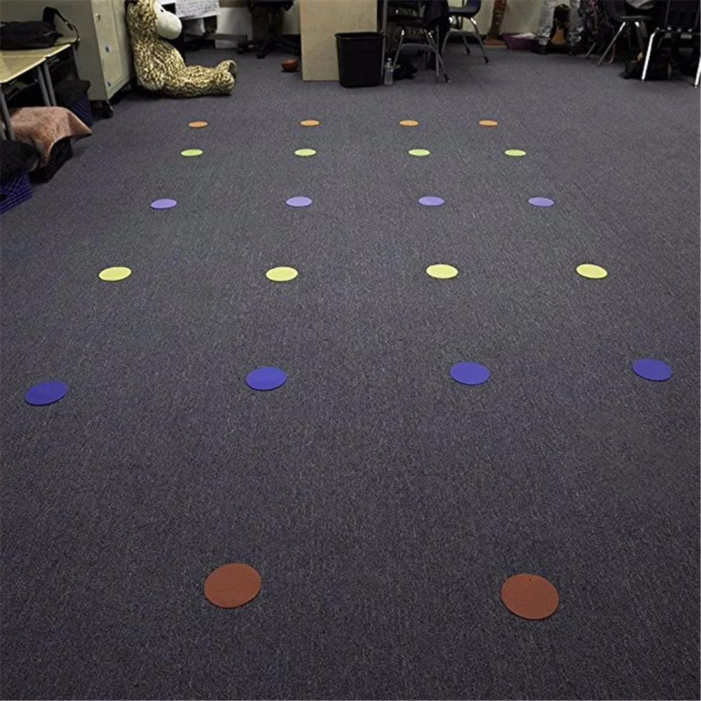 Carpet Markers Sit Spots Circle Velcro Sitting Spots 5" Diameter Set of