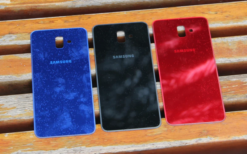 Оригинальные чехлы для задней крышки Samsung GALAXY J6 + Задняя стеклянная крышка Корпус